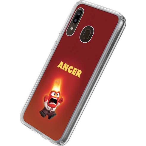 Disney Inside Out Anger Portrait Galaxy A20 Clear Case