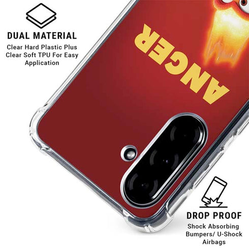 Disney Inside Out Anger Portrait Galaxy A36 5G Clear Case