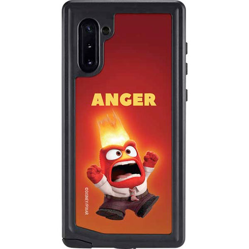Disney Inside Out Anger Portrait Galaxy Note 10 Waterproof Case