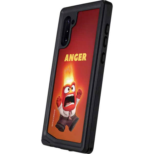 Disney Inside Out Anger Portrait Galaxy Note 10 Waterproof Case