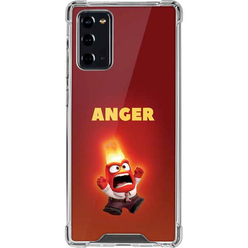 Disney Inside Out Anger Portrait Galaxy Note20 5G Clear Case