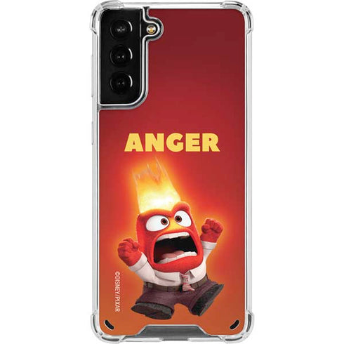 Disney Inside Out Anger Portrait Galaxy S21 Plus 5G Clear Case