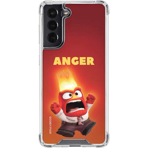 Disney Inside Out Anger Portrait Galaxy S22 Clear Case