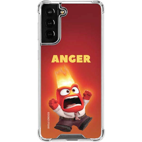 Disney Inside Out Anger Portrait Galaxy S22 Plus Clear Case