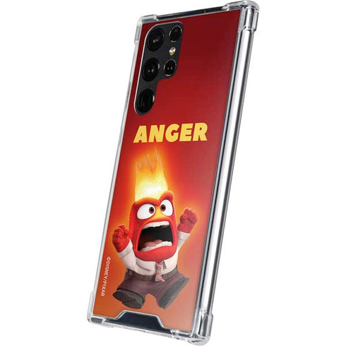 Disney Inside Out Anger Portrait Galaxy S23 Ultra Clear Case