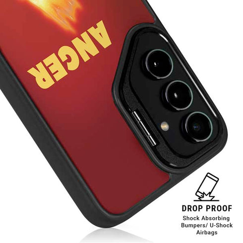 Disney Inside Out Anger Portrait Galaxy S25 Kickstand Case