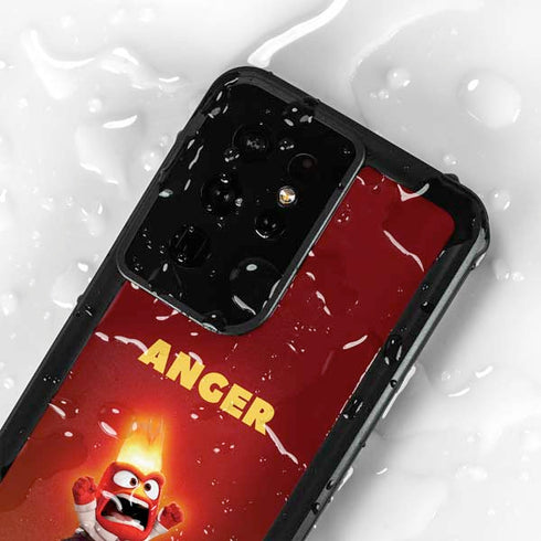 Disney Inside Out Anger Portrait Galaxy S24 Ultra Waterproof Case