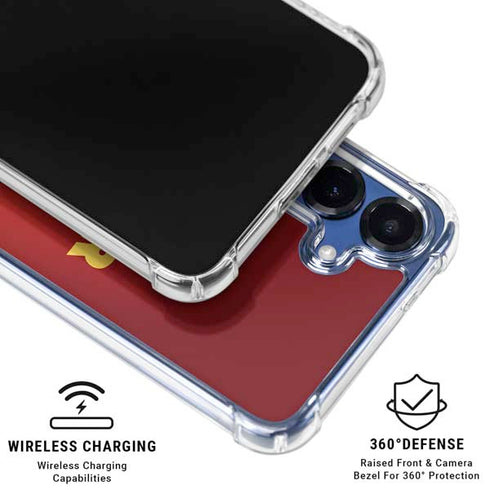Disney Inside Out Anger Portrait Galaxy S25 Plus Clear Case