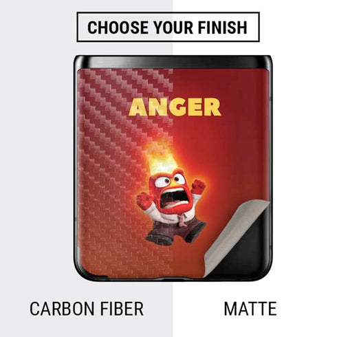 Disney Inside Out Anger Portrait Galaxy Z Flip Skin