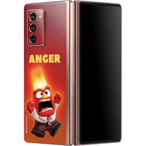 Disney Inside Out Anger Portrait Galaxy Z Fold2 5G Skin