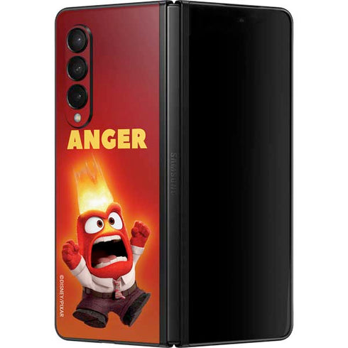 Disney Inside Out Anger Portrait Galaxy Z Fold3 5G Skin