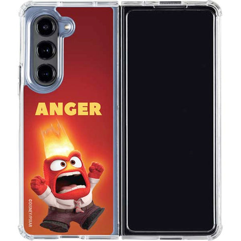Disney Inside Out Anger Portrait Galaxy Z Fold5 5G Clear Case