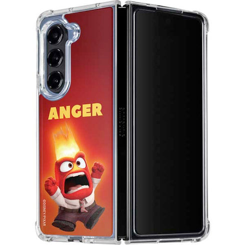 Disney Inside Out Anger Portrait Galaxy Z Fold5 5G Clear Case