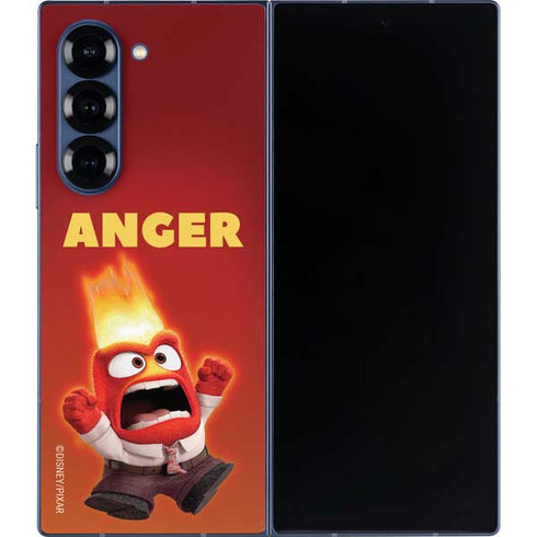 Disney Inside Out Anger Portrait Galaxy Z Fold6 Skin