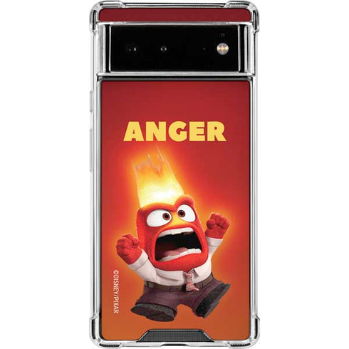 Disney Inside Out Anger Portrait Google Pixel 6 Clear Case