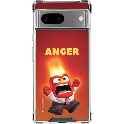 Disney Inside Out Anger Portrait Google Pixel 8 Clear Case