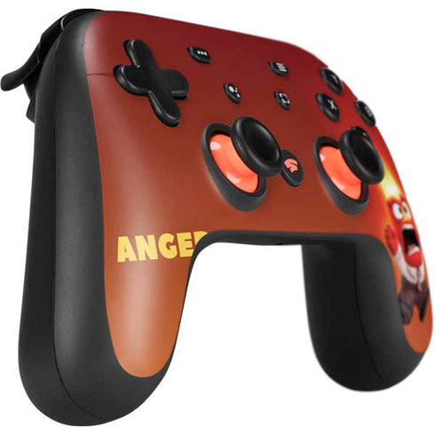Disney Inside Out Anger Portrait Google Stadia Controller Skin