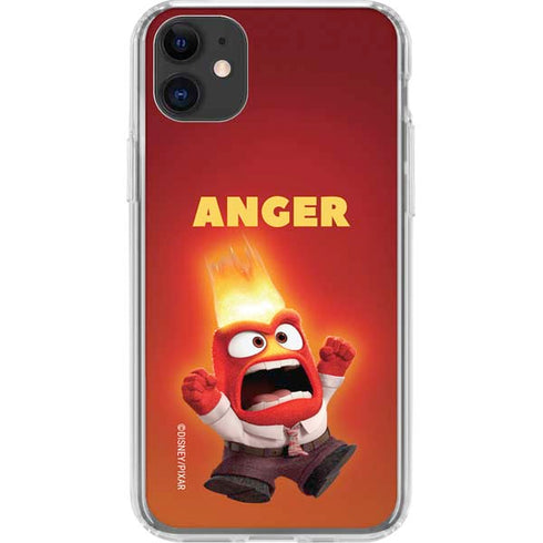 Disney Inside Out Anger Portrait iPhone 11 Clear Case