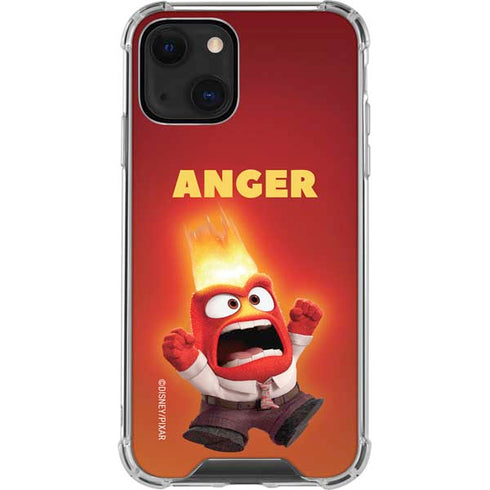 Disney Inside Out Anger Portrait iPhone 13 Mini Clear Case