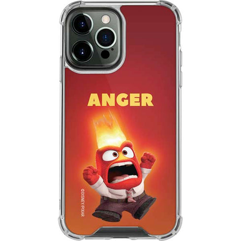 Disney Inside Out Anger Portrait iPhone 13 Pro Max Clear Case