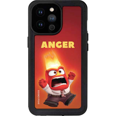Disney Inside Out Anger Portrait iPhone 14 Pro Max Waterproof Case
