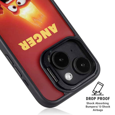 Disney Inside Out Anger Portrait iPhone 15 Kickstand Case