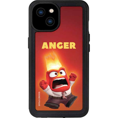 Disney Inside Out Anger Portrait iPhone 15 Plus Waterproof Case