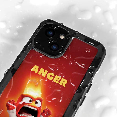 Disney Inside Out Anger Portrait iPhone 15 Plus Waterproof Case