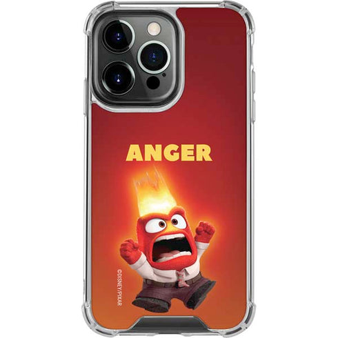 Disney Inside Out Anger Portrait iPhone 15 Pro Clear Case