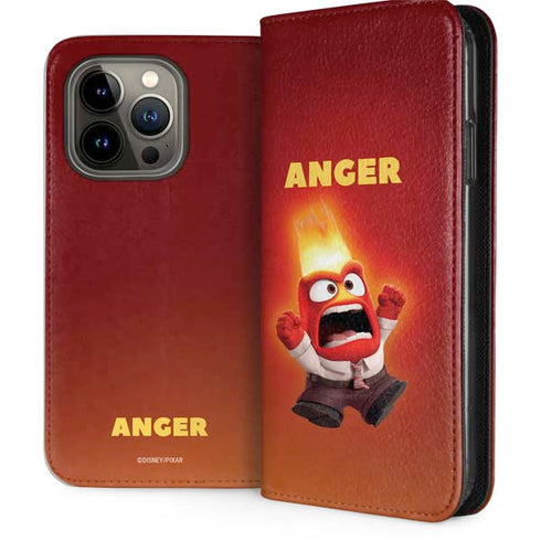 Disney Inside Out Anger Portrait iPhone 15 Pro Folio Case