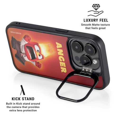 Disney Inside Out Anger Portrait iPhone 15 Pro Kickstand Case