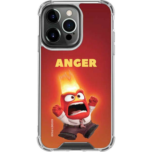Disney Inside Out Anger Portrait iPhone 15 Pro Max Clear Case