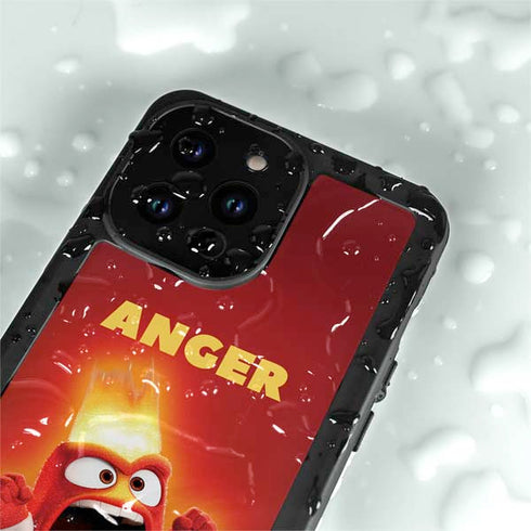 Disney Inside Out Anger Portrait iPhone 15 Pro Waterproof Case