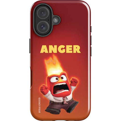 Disney Inside Out Anger Portrait iPhone 16 Plus Impact Case