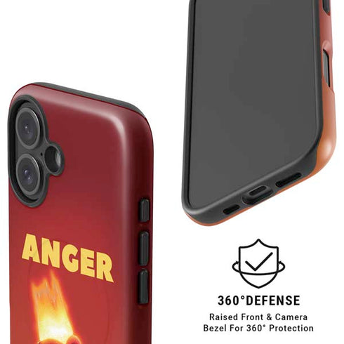 Disney Inside Out Anger Portrait iPhone 16 Plus Magsafe Impact Case
