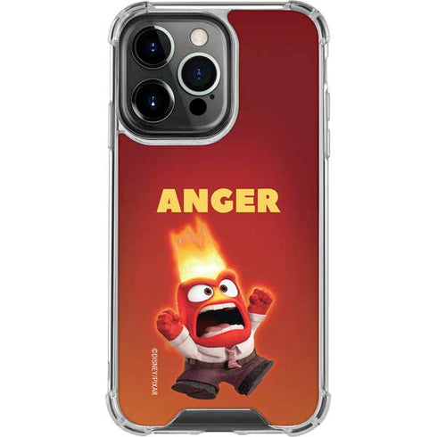 Disney Inside Out Anger Portrait iPhone 16 Pro Clear Case