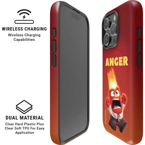 Disney Inside Out Anger Portrait iPhone 16 Pro Magsafe Impact Case