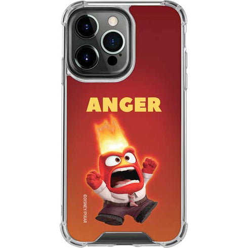 Disney Inside Out Anger Portrait iPhone 16 Pro Max Clear Case