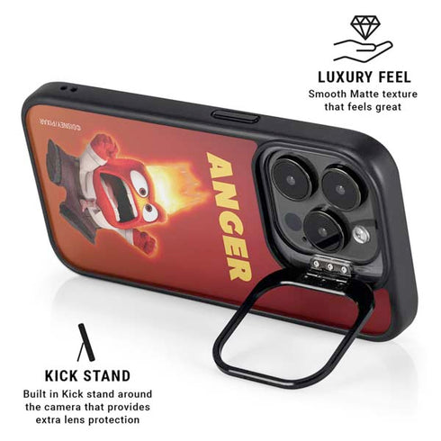Disney Inside Out Anger Portrait iPhone 16 Pro Max Kickstand Case