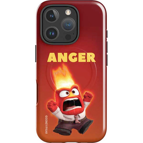 Disney Inside Out Anger Portrait iPhone 16 Pro Max Magsafe Impact Case