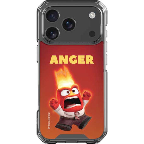 Disney Inside Out Anger Portrait iPhone 18 Pro Clear Case