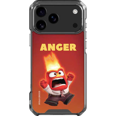 Disney Inside Out Anger Portrait iPhone 18 Pro Max Clear Case