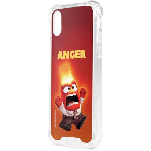 Disney Inside Out Anger Portrait iPhone XS Clear Case