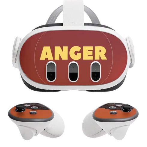 Disney Inside Out Anger Portrait Meta Quest 3 Skin