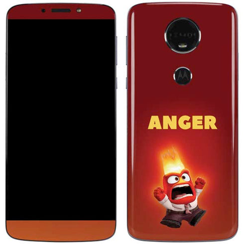 Disney Inside Out Anger Portrait Moto E5 Plus Skin