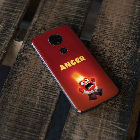 Disney Inside Out Anger Portrait Moto E5 Plus Skin