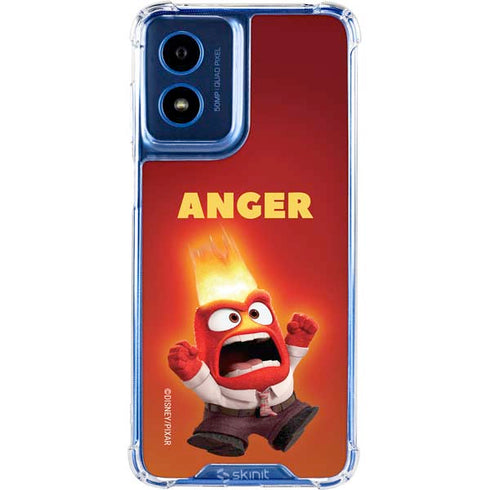 Disney Inside Out Anger Portrait Moto G Play 4G (2024) Clear Case