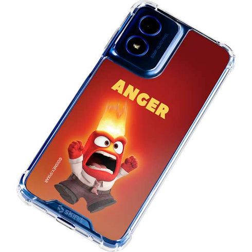 Disney Inside Out Anger Portrait Moto G Play 4G (2024) Clear Case