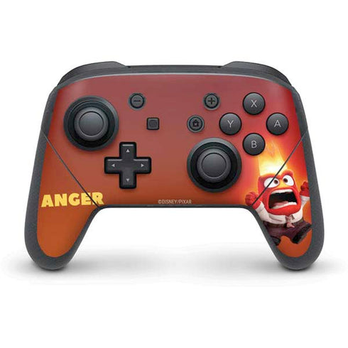 Disney Inside Out Anger Portrait Nintendo Switch Pro Controller Skin
