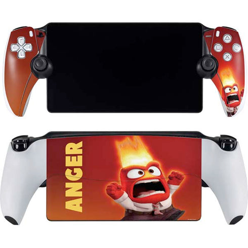 Disney Inside Out Anger Portrait PlayStation Portal Remote Player Skin